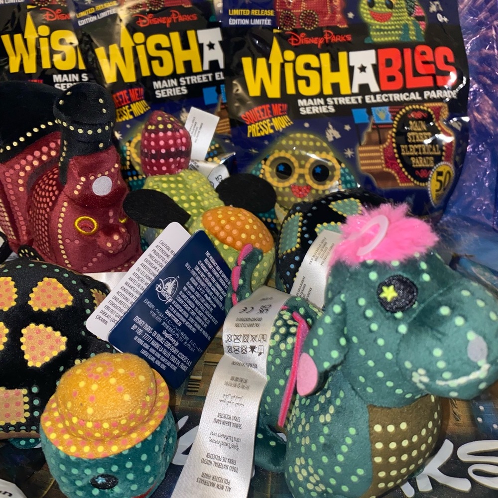 Disney Wishables Main Street Electrical Parade Mystery Plush - SET with VARIANT